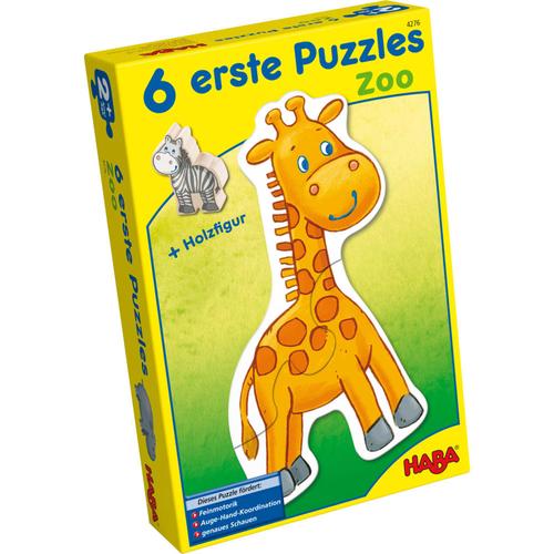 HABA 6 erste Puzzles – Zoo, bunt