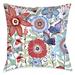 Winston Porter Ashdown Boho Garden Decorative Indoor/Outdoor Throw Pillow Polyester/Polyfill blend | 18 H x 18 W x 7 D in | Wayfair