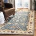 Blue/White 48 x 0.625 in Indoor Area Rug - Charlton Home® Tingley Oriental Handmade Tufted Wool Blue/Beige Area Rug Wool | 48 W x 0.625 D in | Wayfair