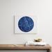 Wade Logan® Blue Marble Circle - Wrapped Canvas Graphic Art Print Canvas in Blue/White | 16 H x 20 W x 2 D in | Wayfair