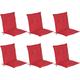 Beautissu - Matelas Coussin pour Chaise Fauteuil de Jardin terrasse Loft nl Rouge