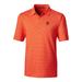 Men's Cutter & Buck Orange Detroit Tigers Big Tall Forge Pencil Stripe Polo