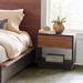 Foundry Select Woodbury Acacia Wood 1 Drawer Nightstand Wood in Brown | 22.5 H x 24 W x 18 D in | Wayfair 09B0B4A7BAA34E85A4B57FC550078474