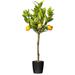 Vickerman 605387 - 3' Potted Lemon Tree 111 Leaves (TB190230) Fruit Styled Home Office Tree