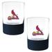 St. Louis Cardinals 2-Pack 14oz. Rocks Glass Set with Silcone Grip