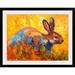 August Grove® Forest Rabbit II by Marion Rose Painting Print on Wrapped Canvas Canvas/Paper in White | 27 H x 36 W x 1.5 D in | Wayfair