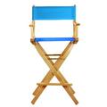 Casual Home Folding Director Chair w/ Canvas Solid Wood in Blue/Brown | 45.5 H x 23 W x 19 D in | Wayfair 73FA0DC07D8E4E159D28FF6974740CD5