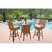 Bay Isle Home™ Pringle 3 - Piece Counter Height Dining Set Glass, Rattan in Brown | Wayfair 982B375305074082BCEFFADC5A2B706D