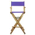 Casual Home Folding Director Chair w/ Canvas Solid Wood in Indigo/Brown | 45.5 H x 23 W x 19 D in | Wayfair 503C4C202DEB403ABA85C898A7E0AC5E