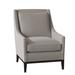 Armchair - Duralee Eastside 37" Wide Down Cushion Slipcovered Armchair Cotton in Gray/Black | 40 H x 37 W x 29 D in | Wayfair