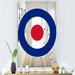 East Urban Home Red & Blue Bullseye - Mid-Century Mirror - Accent Mirror Metal | 24 H x 32 W x 0.24 D in | Wayfair 8FDD5149FE584AF6BD38DD961C43EF8D