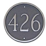 Montague Metal Products Inc. Estate 1-Line Lawn Address Sign, Wood | 18 H x 18 W x 0.32 D in | Wayfair PCS-1E-SBS-LS