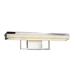 Orren Ellis Leith 1-Light Dimmable LED Vanity Light in White/Black | 4.75 H x 20 W x 4.75 D in | Wayfair D18DDBE2E7A845FB9E5C8E7BB2117B66