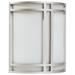 Latitude Run® Rogowski 1 - Light Satin Flush Mount Glass/Metal in White | 12.25 H x 11.5 W x 4 D in | Wayfair 556CD0B42B90428196CEC089BE852E6F