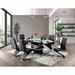 Wade Logan® Annjelica Extendable Dining Table Metal in Black | 30 H x 78 W x 42 D in | Wayfair 479EDEEDDFE941B295F755AA34BC1E63