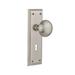 Nostalgic Warehouse New York Plate w/ Decorative Keyhole & New York Door Knob Brass in Gray | 7 H x 2.25 W in | Wayfair 704537