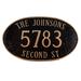 Montague Metal Products Inc. Montgomery 3-Line Wall Address Plaque Metal | 10.25 H x 18 W x 0.32 D in | Wayfair PCS-0125S3-W-CG