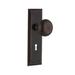 Nostalgic Warehouse New York Plate w/ Decorative Keyhole & New York Door Knob Brass in Brown | 7 H x 2.25 W in | Wayfair 711972