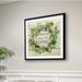Gracie Oaks Aspen Wreath - Picture Frame Print Paper, Glass in Orange/Red/White | 30.5 H x 30.5 W x 1.5 D in | Wayfair