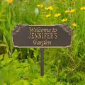 Whitehall Products Welcome Personalized Garden Sign Metal | 14.75 H x 5.5 W x 0.38 D in | Wayfair 2222OG