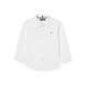 Tommy Hilfiger - Boy's Solid Stretch Poplin Shirt L/S Blouse - Kids Tommy Hilfiger Shirts - Shirt For Boys - Poplin Long Sleeve Shirt - White - Age 3