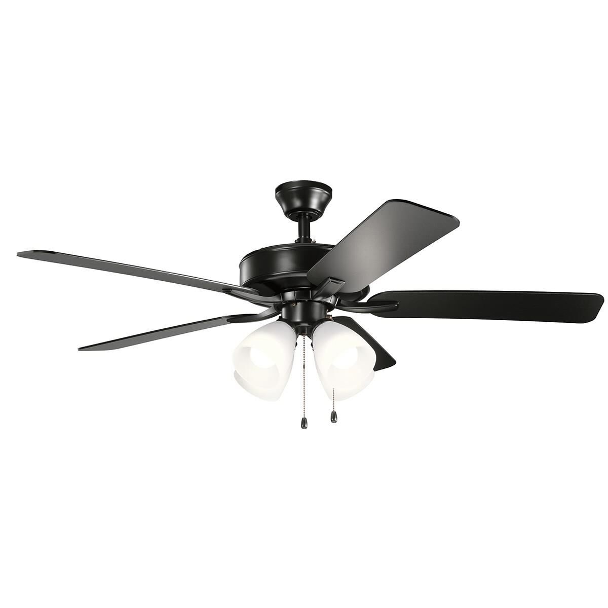 Kichler Lighting Basics 52 Inch Ceiling Fan with Light Kit - 330016SBK