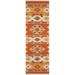 Yellow 24 x 0.2 in Area Rug - Millwood Pines Clemente Southwestern Handmade Flatweave Wool Orange/Area Rug Wool/Cotton | 24 W x 0.2 D in | Wayfair