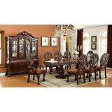 Astoria Grand Belott 9 Piece Drop Leaf Dining Set Wood/Upholstered in Brown | 31.5 H in | Wayfair 2F3D8080E70342C88F0F0E9C2A89D1DA