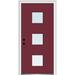 Verona Home Design Spotlight Steel Prehung Front Entry Door Metal in White | 80 H x 36 W x 1.75 D in | Wayfair ZZ354202L