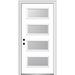 Verona Home Design Spotlight Steel Prehung Front Entry Door Metal | 80 H x 32 W x 1.75 D in | Wayfair ZZ355029L