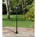Alcott Hill® Angeliana Sun-Ray Vittoria Solar 1-Light LED 80" Lamp Post Light Aluminium/Metal in Black/Gray | 80 H x 7.87 W x 7.87 D in | Wayfair