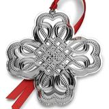 Towle Silversmiths 2019 Celtic Holiday Shaped Ornament Sterling Silver in Gray/Yellow | 3.5 H x 3.75 W x 0.25 D in | Wayfair 5237582