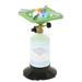 Flame King Portable BottleTop Camping Stove w/ Base Stand, Compatible w/ 1LB Propane Tanks in Gray/Green | 6.6 H x 6.6 W x 6.8 D in | Wayfair