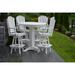 Red Barrel Studio® Nettie 5 Piece Bar Height Outdoor Dining Set Plastic in White | 42 H x 44 W x 44 D in | Wayfair 0FD0285C04344AE996AD71C6CA5A2F44