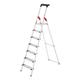 Alu-Stehleiter »L80 ComfortLine« 7 Stufen grau, Hailo, 212 cm