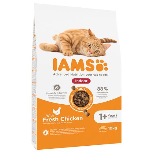 10kg IAMS Advanced Nutrition Indoor Cat mit Huhn Katzenfutter trocken