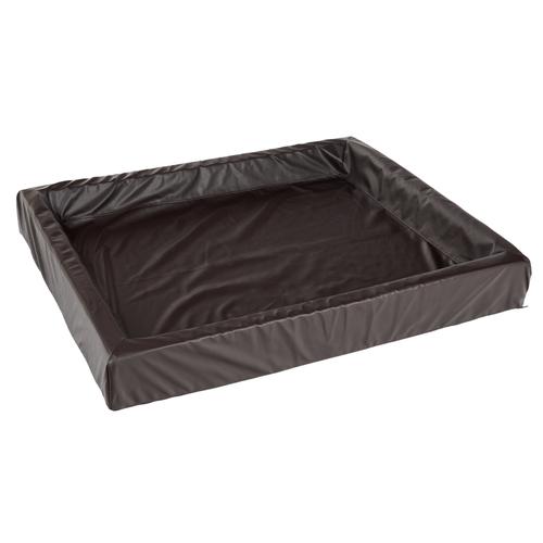 Das hygienische Hundebett Tabac Kunstleder, L 100 x B 80 x H 15 cm