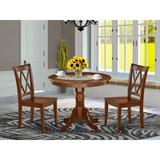 Red Barrel Studio® Eleanna Springs 2 - Person Rubberwood Solid Wood Dining Set Wood in Brown | Wayfair 32BD2388706A4A15BBCD3E26FF597C22