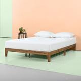 Millwood Pines Sabir Contemporary Modern Wood Bed Wood in Brown | 12 H x 75.5 W x 79.5 D in | Wayfair 787BF53C99D140C2A450376CFD88C7BA
