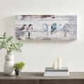 Madison Park Perched Birds Hand Painted Wood Plank - Olliix MP95B-0217