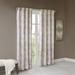 "SunSmart Victorio 50x84"" Printed Jacquard Grommet Top Total Blackout Curtain - Olliix SS40-0090"