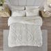 Madison Park Viola King/Cal King 3-Pc Tufted Cotton Chenille Damask Duvet Cover Set - Olliix MP12-6208