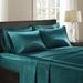 Madison Park Essentials Satin King Teal Pillowcases (Set of 2) - Olliix MPE21-781