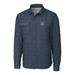 Men's Cutter & Buck Gray New York Yankees Stars Stripes Full-Zip Rainier Shirt Jacket