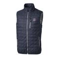 Men's Cutter & Buck Gray Detroit Tigers Stars Stripes Big Tall Full-Zip Rainier Vest