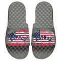 Men's ISlide Gray Houston Astros American Flag Slide Sandals