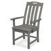 Trex Outdoor Yacht Club Dining Arm Chair Plastic/Resin in Gray | 38.44 H x 24.81 W x 25.5 D in | Wayfair TXD230SS