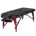 Master Massage Montclair Memory Foam Portable Massage Beauty Salon Spa Table Tatto Bed Therapy Couch, Black, 71cm