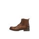 JACK & JONES Men's Jfwrussel Leather 19 Biker Boots, Brown (Cognac Cognac), 8 UK