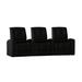 Latitude Run® Home Theater Row Seating (Row of 3) Microfiber/Microsuede in Black | 44 H x 106 W x 44 D in | Wayfair LTTN3442 44427486